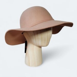 NEW Bienvenu Wool Tan Floppy Fall Winter Hat Size 57 CM